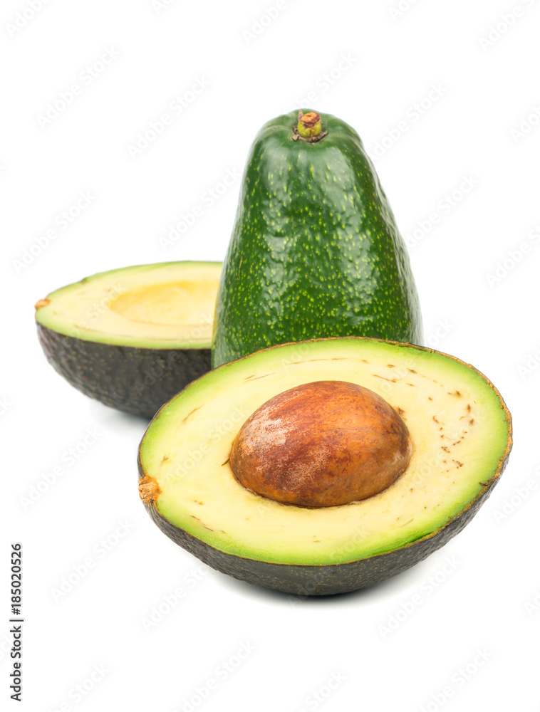 Avocado with halves