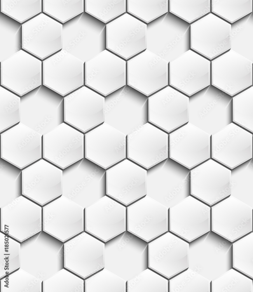 Volumetric seamless pattern of hexagons Volumetric seamless pattern of hexagons