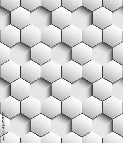 Volumetric seamless pattern of hexagons