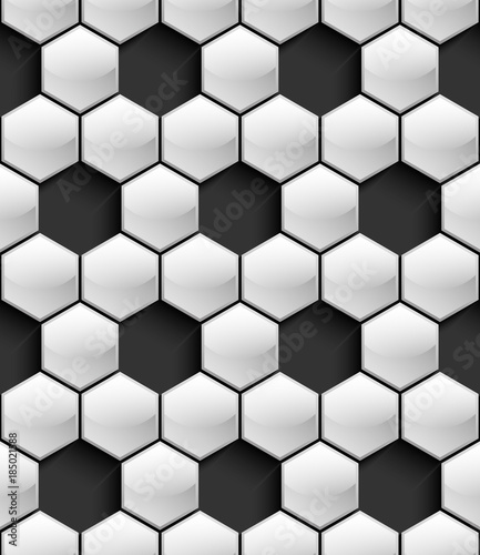 Volumetric seamless pattern of hexagons