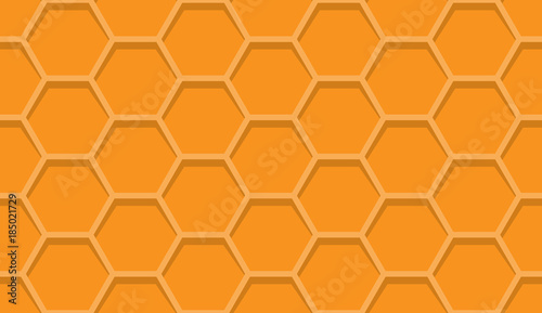 Volumetric seamless pattern of hexagons