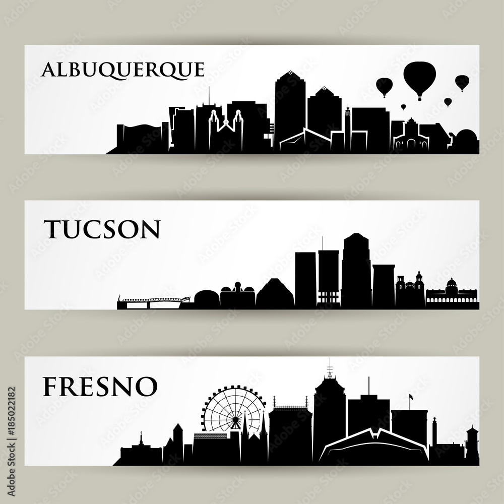 Fototapeta premium United States of America city skylines