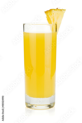 Pineapple juice in a glass