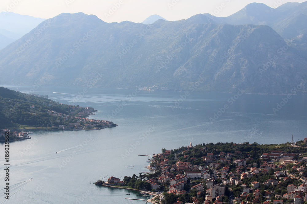 View of Kotor Bay, Montenegro 
