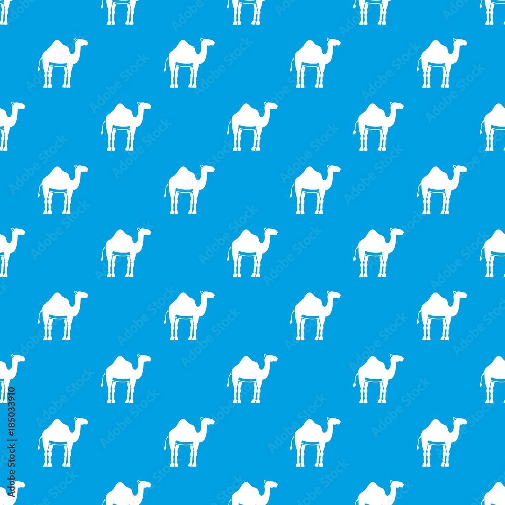 Camel pattern seamless blue
