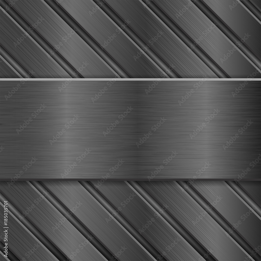 Obraz premium Metal background. Dark steel texture