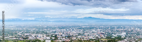The Aerial Panorama View of Chiang Mai City, Thailand