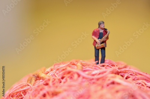 Photography miniatura di sassofonista