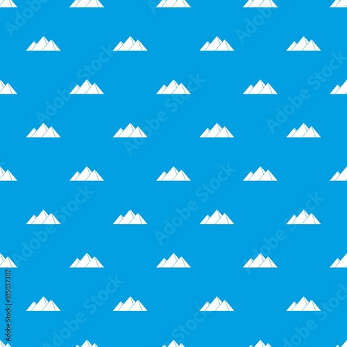 Pyramids in Giza pattern seamless blue