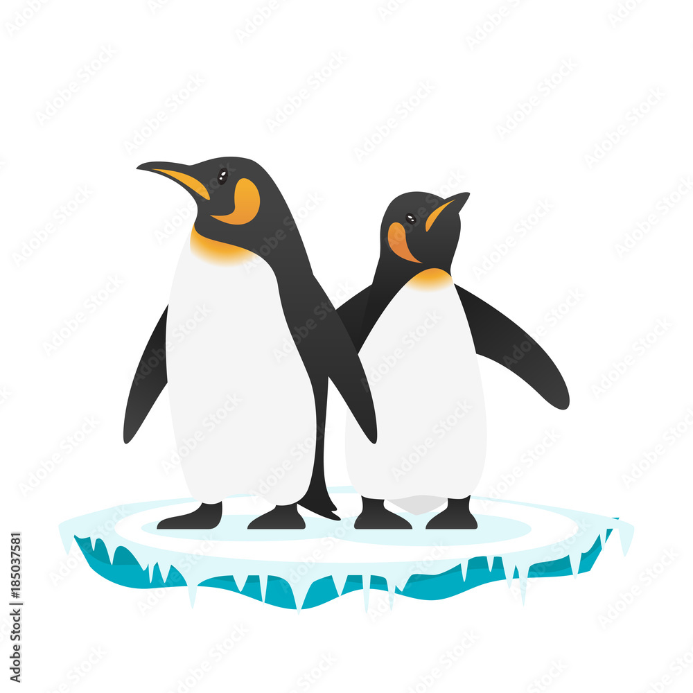 Obraz premium illustration of penguins