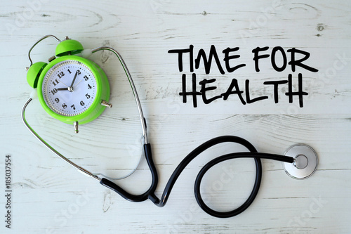 Background of Health Composition- Time For Health Concept