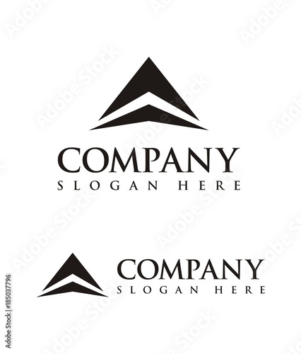 Minimalist simple abstract modern building logo design template vector illustration