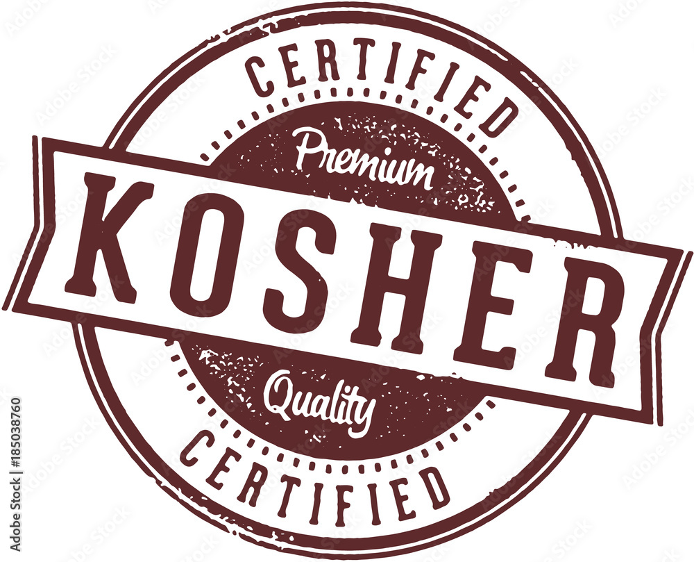 Certified Kosher Food Label Stamp Stock Vector | Adobe Stock