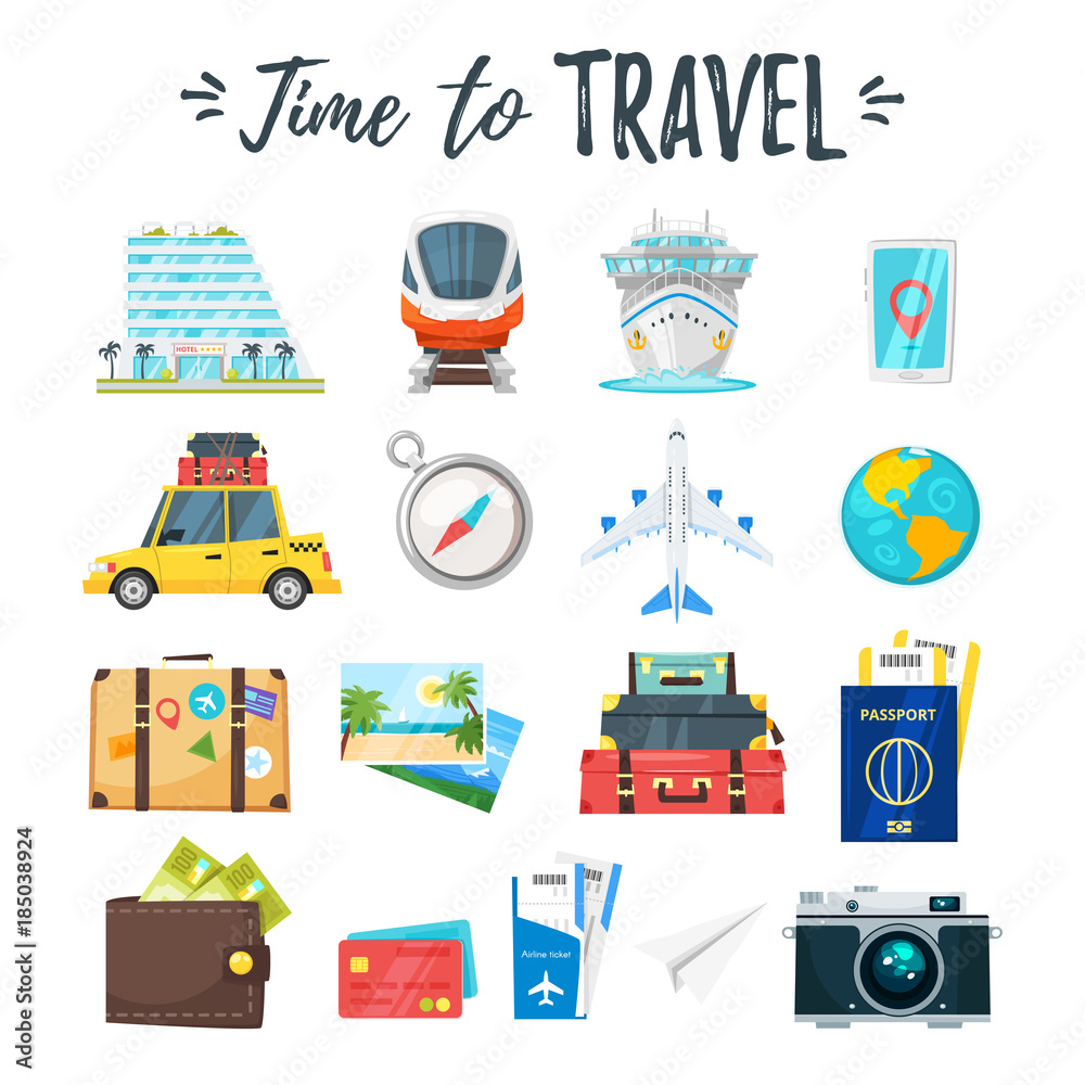 travel and tourism icons