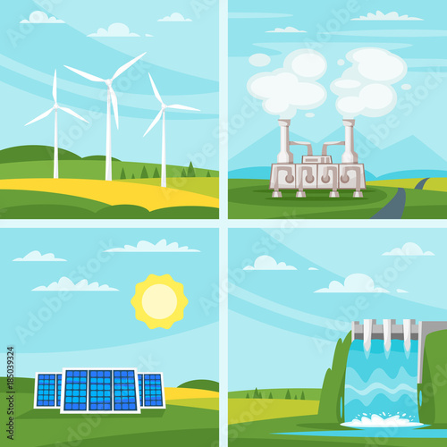 Environmental and ecology concept illustrations