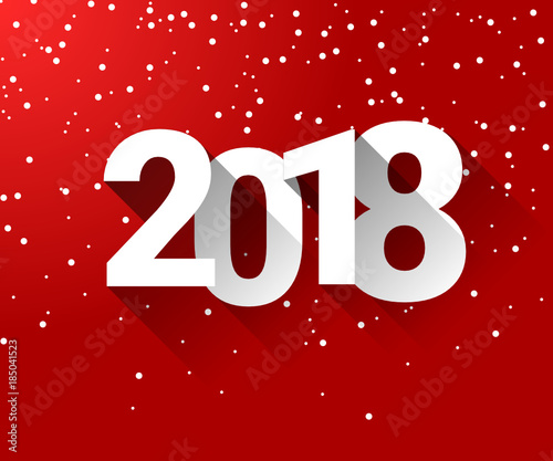 2018 - Bonne année neige - happy new year snowflake - background