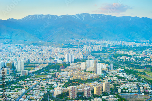 Tehran aerial view, Iran
