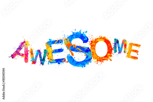 Awesome. Vector splash paint letters