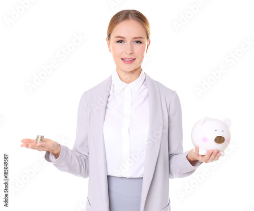 Young woman in formal cloth...