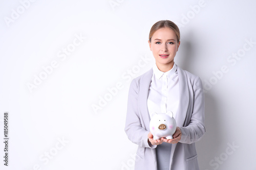 Young woman in formal cloth...