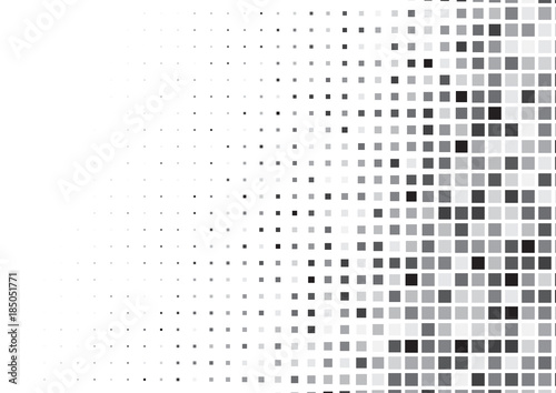 Halftone background made of squares photo