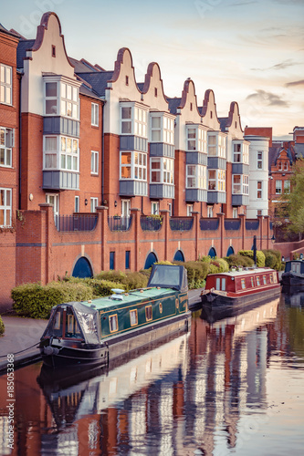 Amazing view on boats and canals