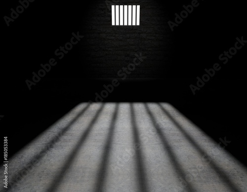 Cella di un carcere, interno di una cella di una prigione photo