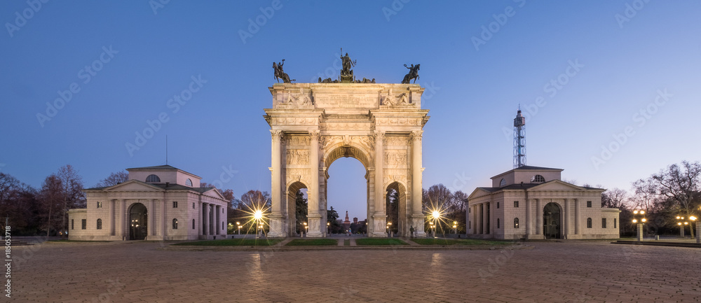 Obraz premium Arco della Pace, Milan, Italy