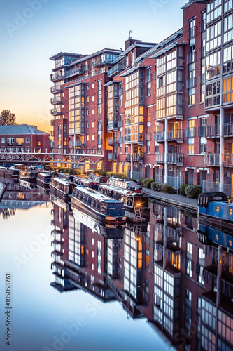 Amazing view on boats and canals