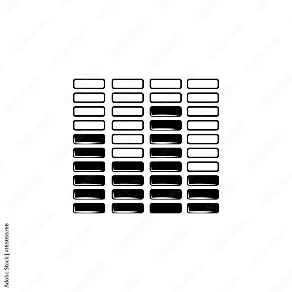 Equalizer Colomn chart Icon. Trend diagram element icon. Business analytics concept design icon. Signs and symbols icon for websites, web design, mobile, info graphics Equalizer Colomn chart Icon. Trend diagram element icon. Business analytics concept design icon. Signs and symbols icon for websites, web design, mobile, info graphics