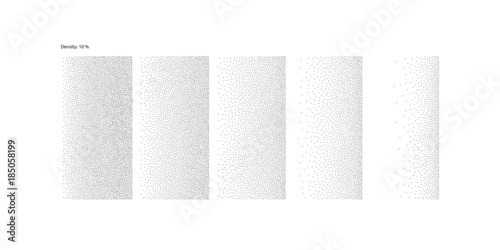 Stipple Linear Gradient middle quality - 10% Density