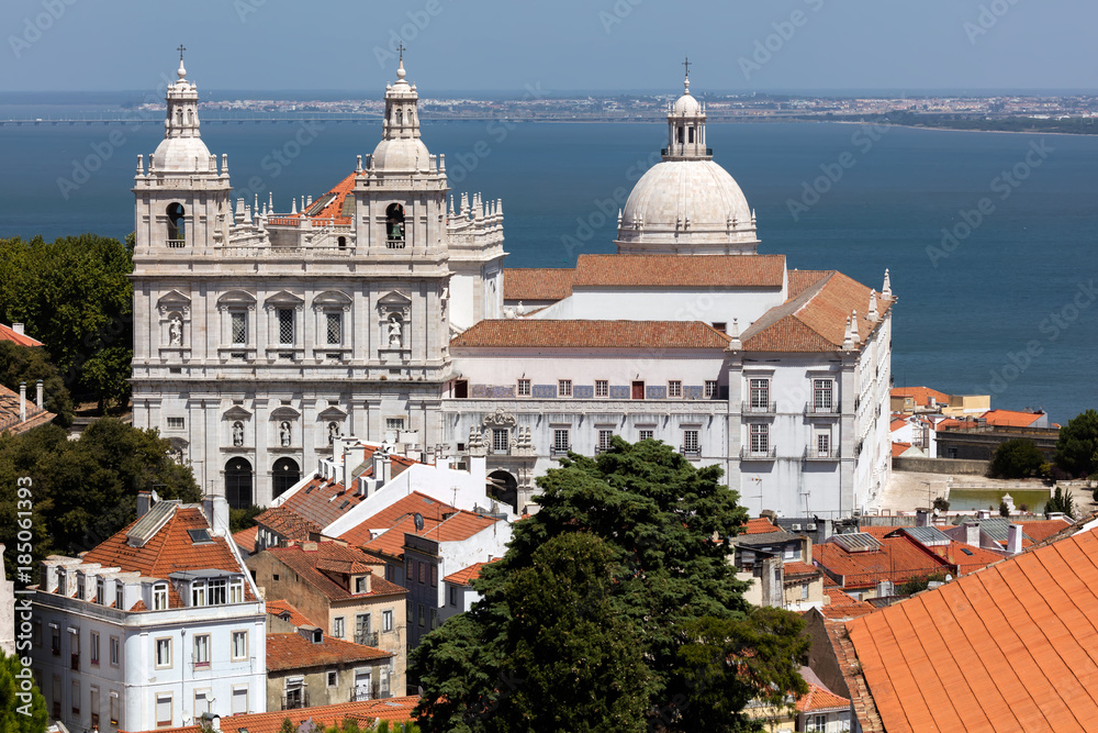 Monastery of St. Vincent Outside the Walls in Lisbon, Portugal, founded around 1147 by the first Portuguese King, Afonso Henriques, finished in the 18th century.