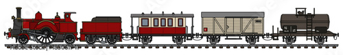 Vintage steam train
