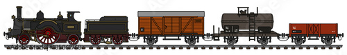 Vintage steam train