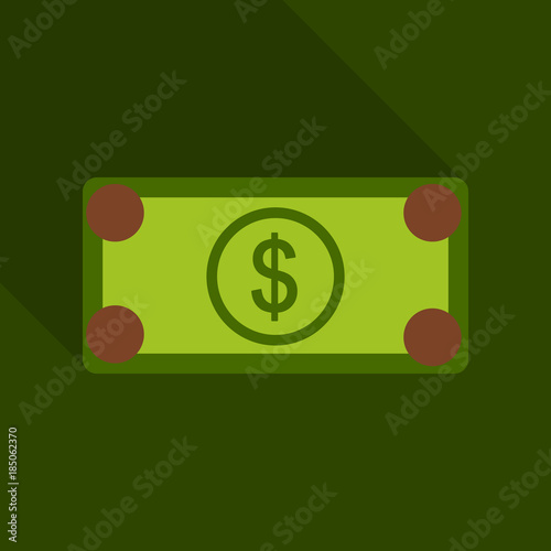 100 50 ,Dollar Banknotes. Suitable for discount cards, leaflet, coupon, flyer, vouchers. Vector, flat style. American money