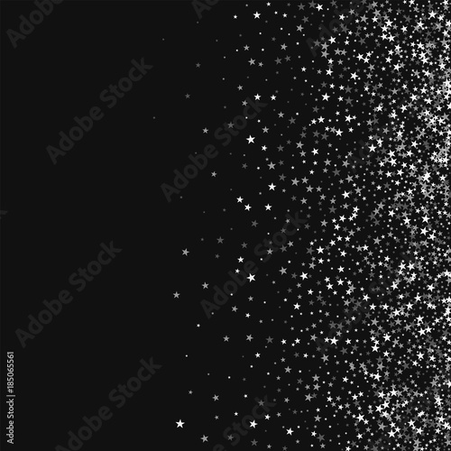 Amazing falling stars. Scatter right gradient with amazing falling stars on black background. Cool Vector illustration. © Begin Again