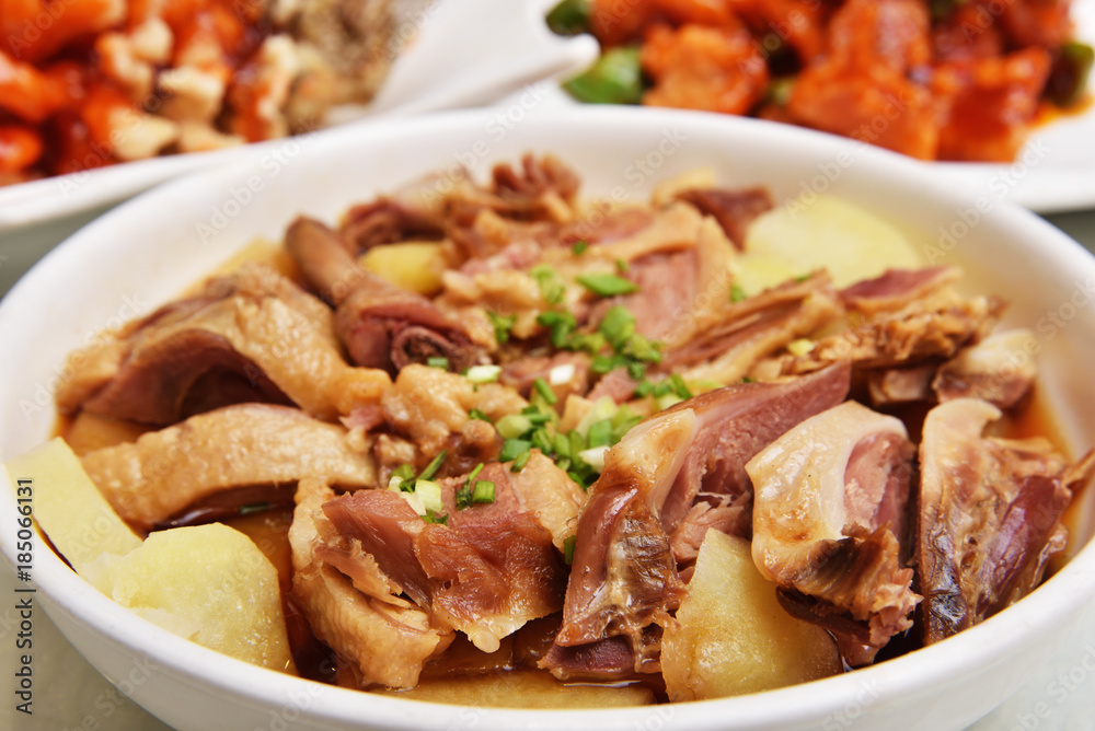 Stir fry duck meat - Chinese food        