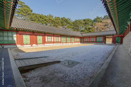 Photography Traditional Korean house yard