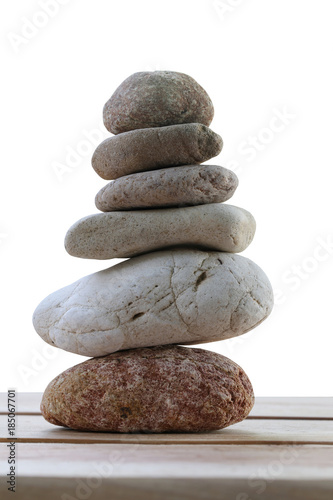 Balance Stones stacked to pyramid.