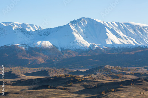 View of Chuya ridge of Altai mountains, West Siberia, Russia. © De Visu