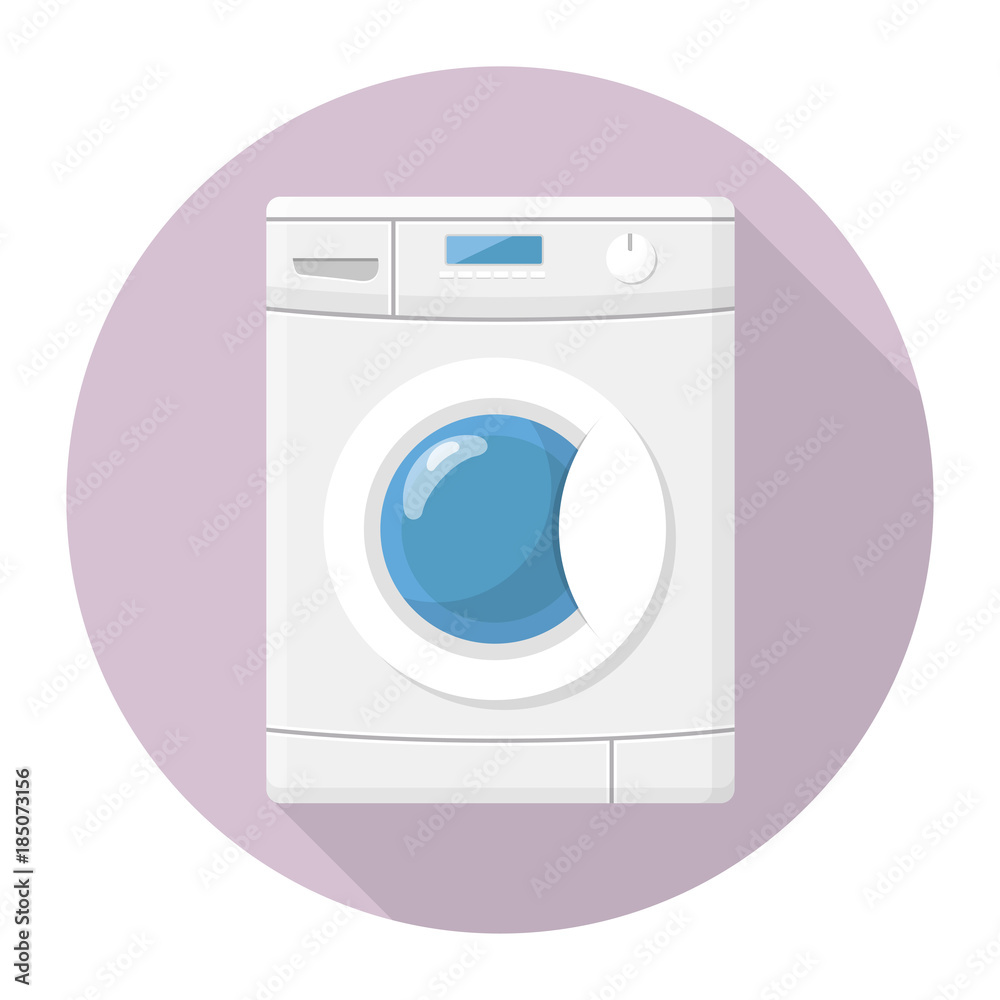 Waschmaschine Flat Design Icon Waschmaschine Flat Design Icon