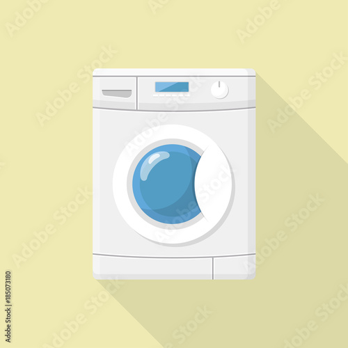 Waschmaschine Flat Design Icon