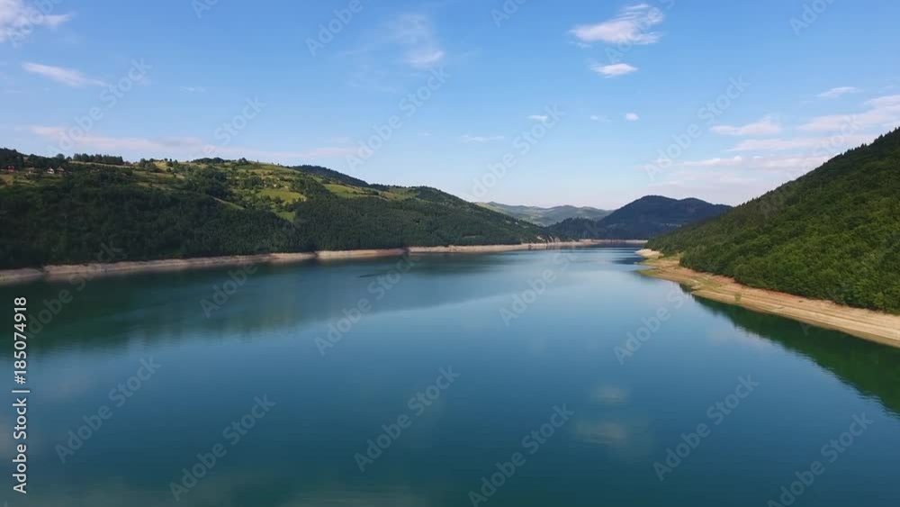 Aerial view of Ribnicko jezero lake in Serbia, 4k
Aerial view of Ribnicko jezero lake in Serbia, 4k