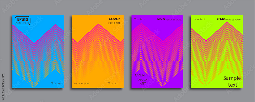 Creative colored cover. Cover design.