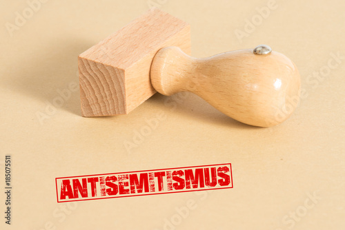 Ein Stempel und Antisemitismus photo