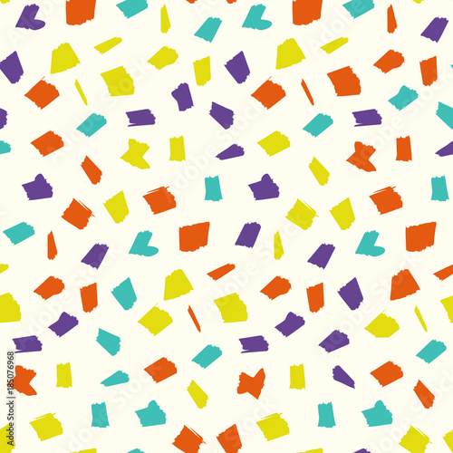 Abstract pattern with childish colorful blotches. Abstract kids trendy vector texture with sketch shapes for textile, wrapping paper, cover, surface, background, wallpaper