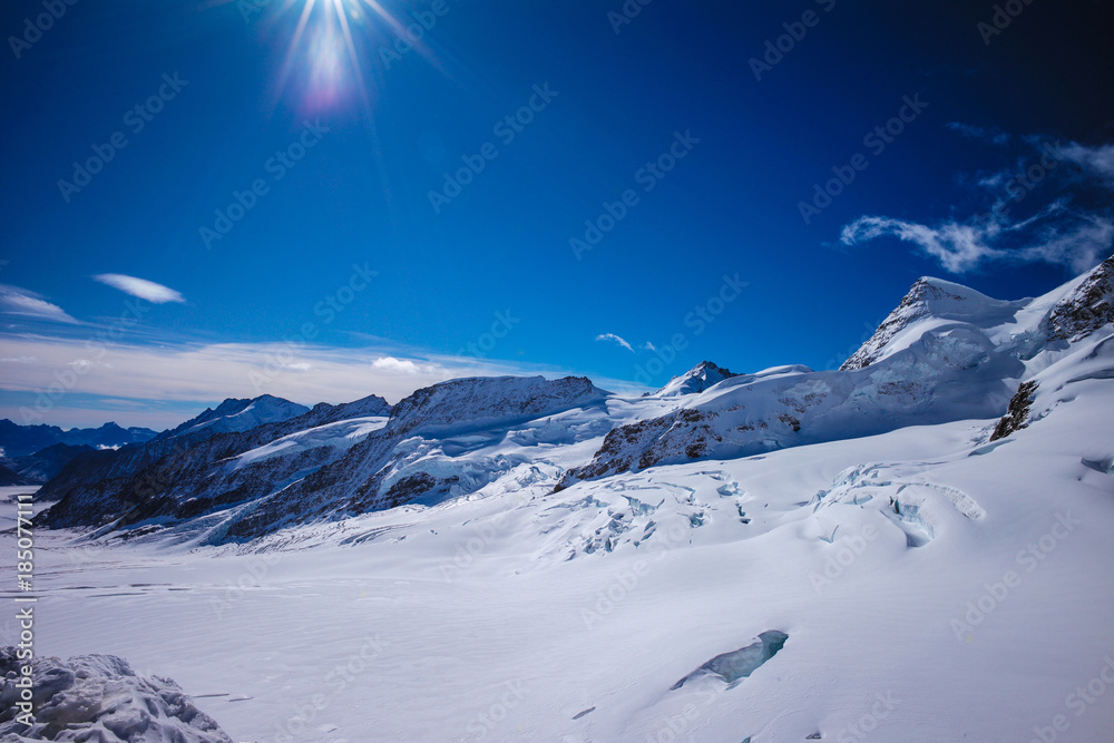 Fototapeta Swiss Jungfrau Mountain
