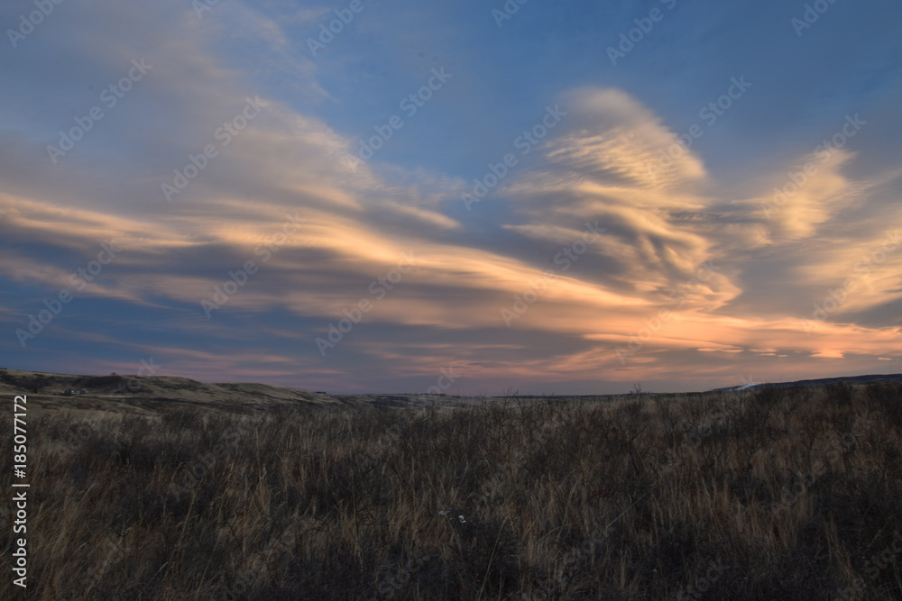 Fototapeta premium Prairie Skies in Winter