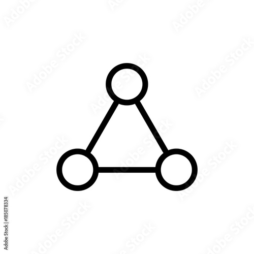 Molecule flat icon