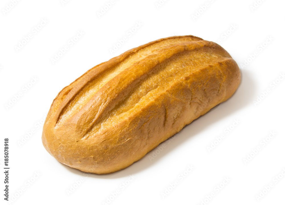 Bread on a white background